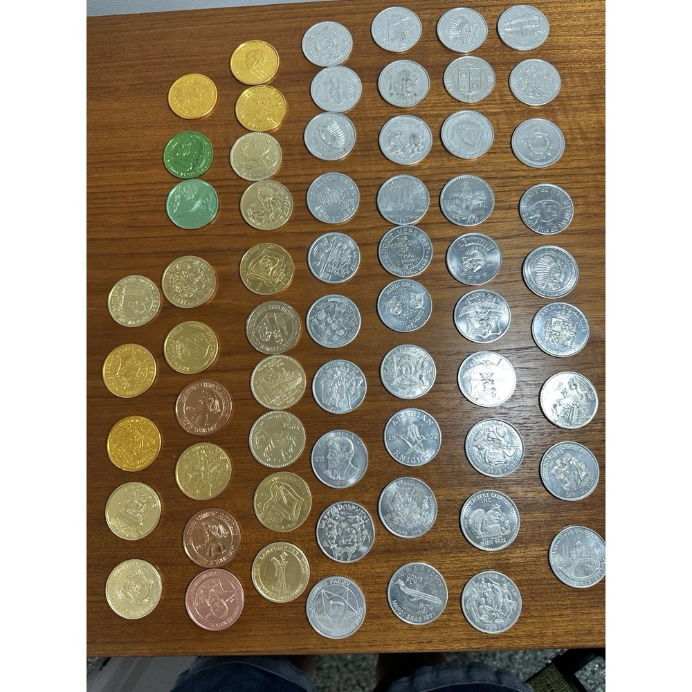 🎭 Vintage Lot Of Mardi Gras Doubloons 1970s Parade Krewe New Orleans Carnivale